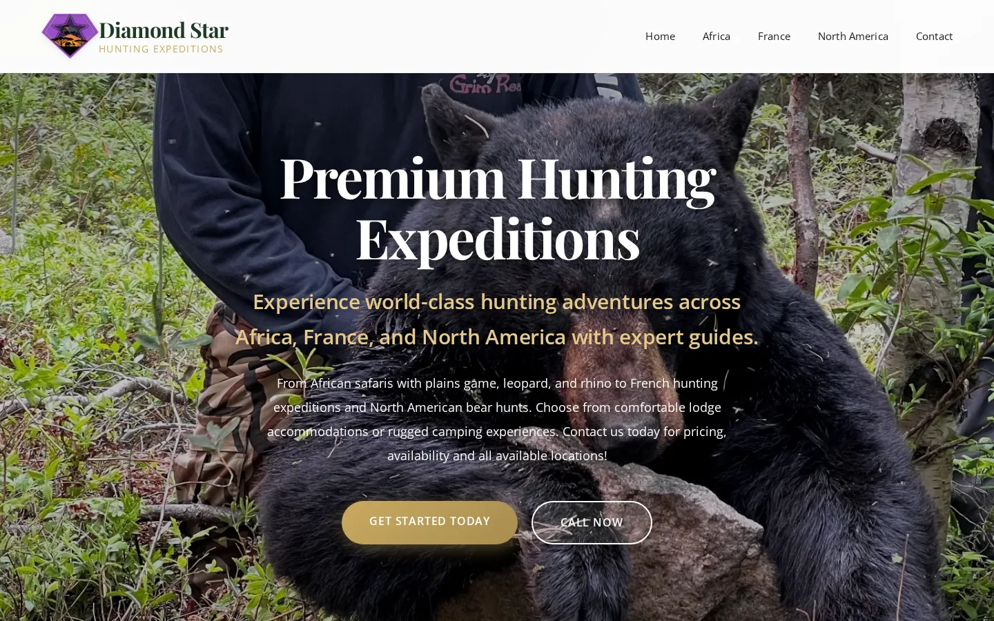 Diamond Star Hunting Expeditions website