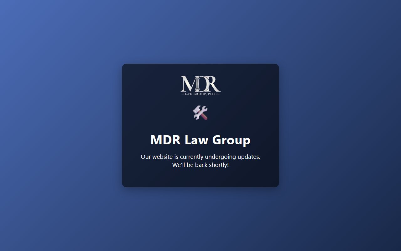 MDR Law Group website screenshot