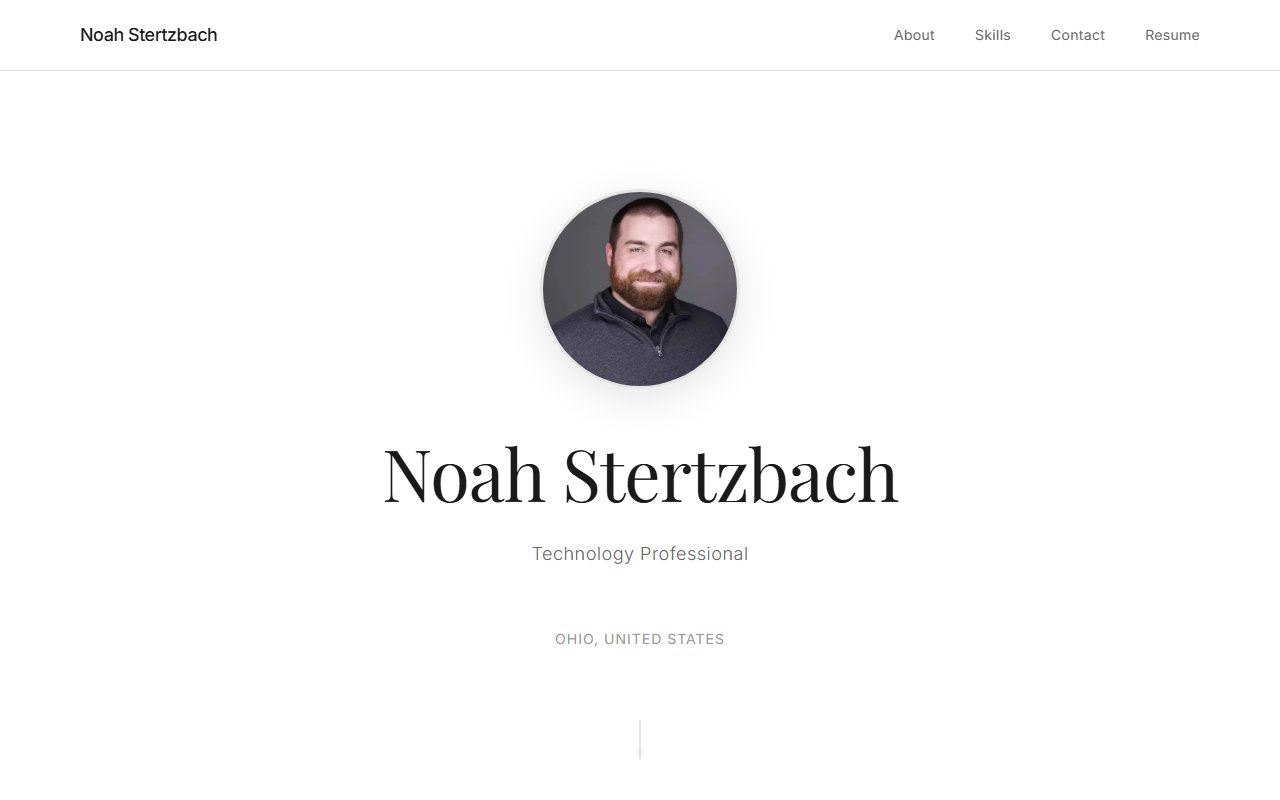 Stertzbach website screenshot